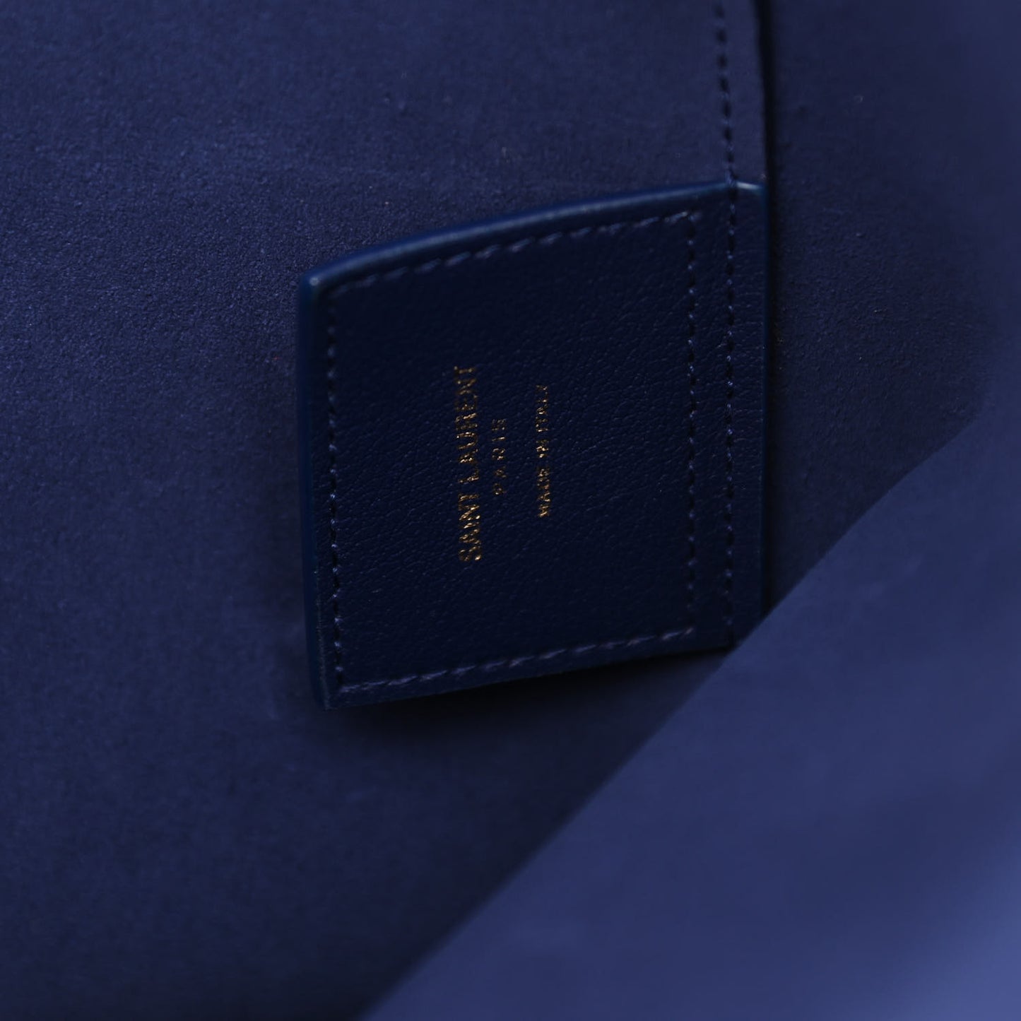 Calfskin Large Shopping Tote Navy