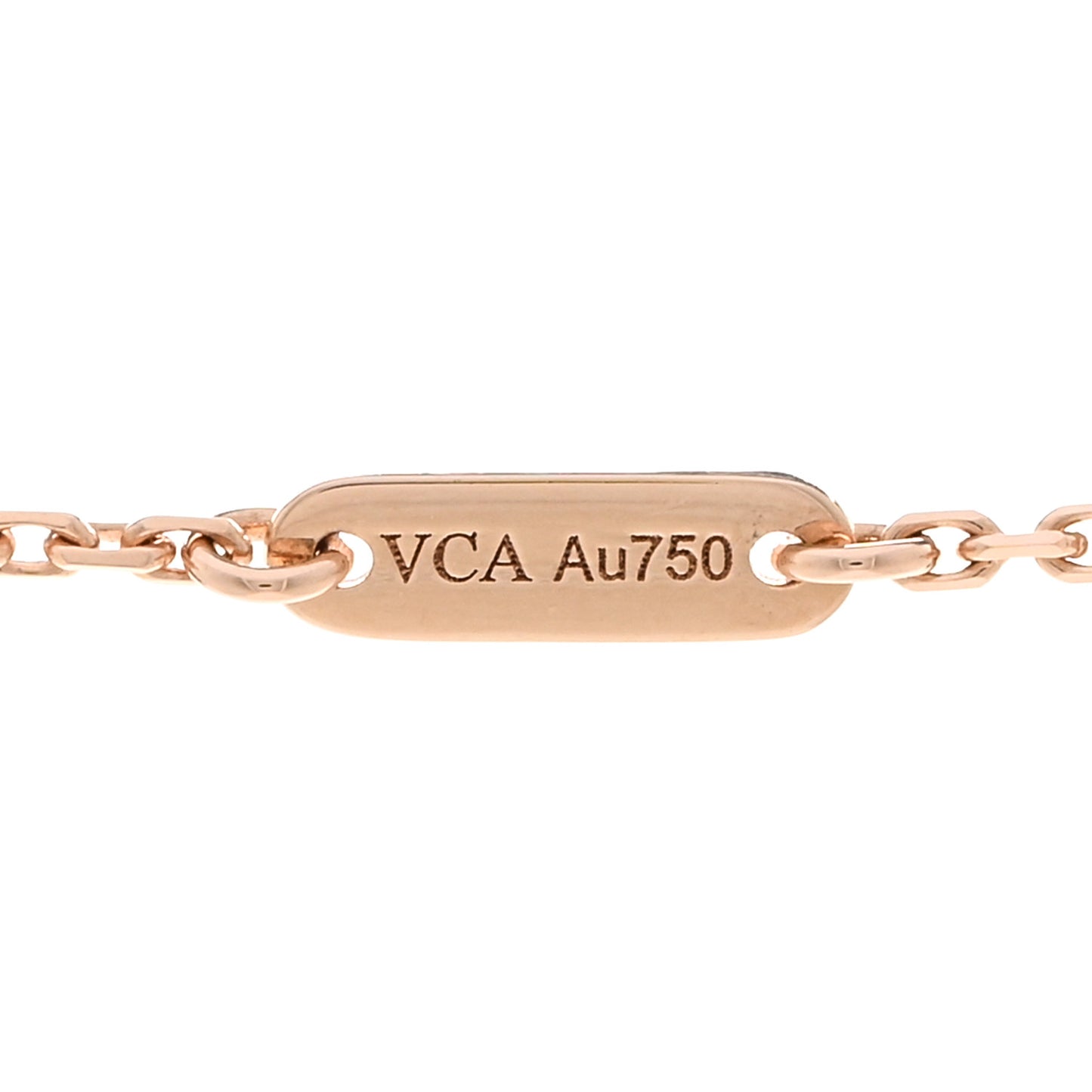 18K Rose Gold Carnelian Sweet Alhambra Pendant Necklace