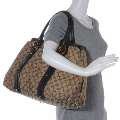 Gucci Monogram Medium Interlocking Icon Tote Dark Brown 2 of 7