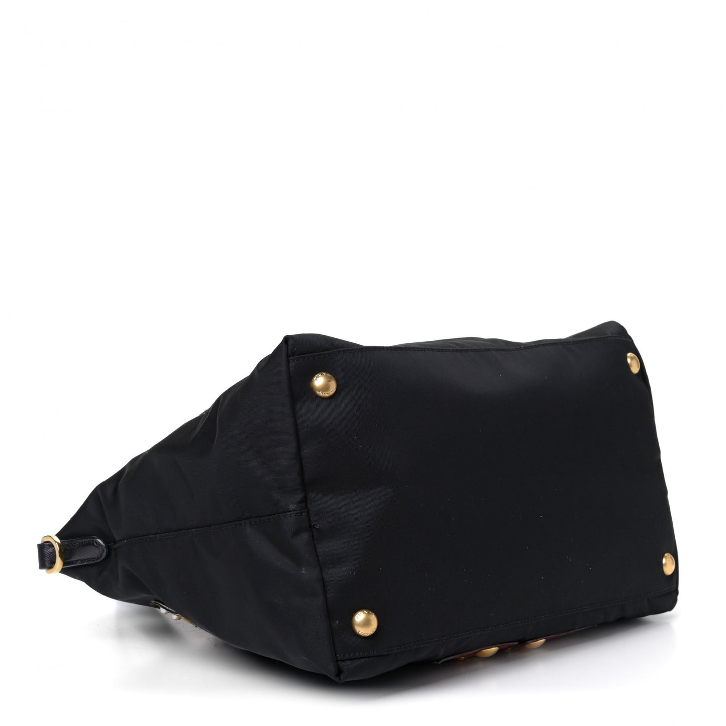 Nylon Tessuto Saffiano Robot Tote Bag Black Mimosa