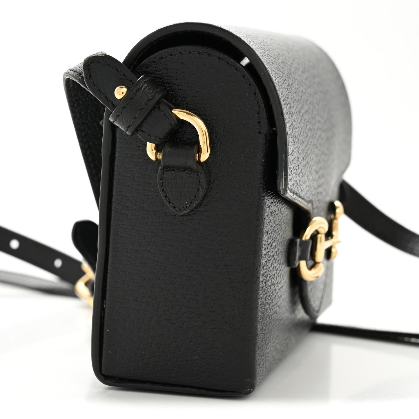 Calfskin Horsebit 1955 Shoulder Bag Black