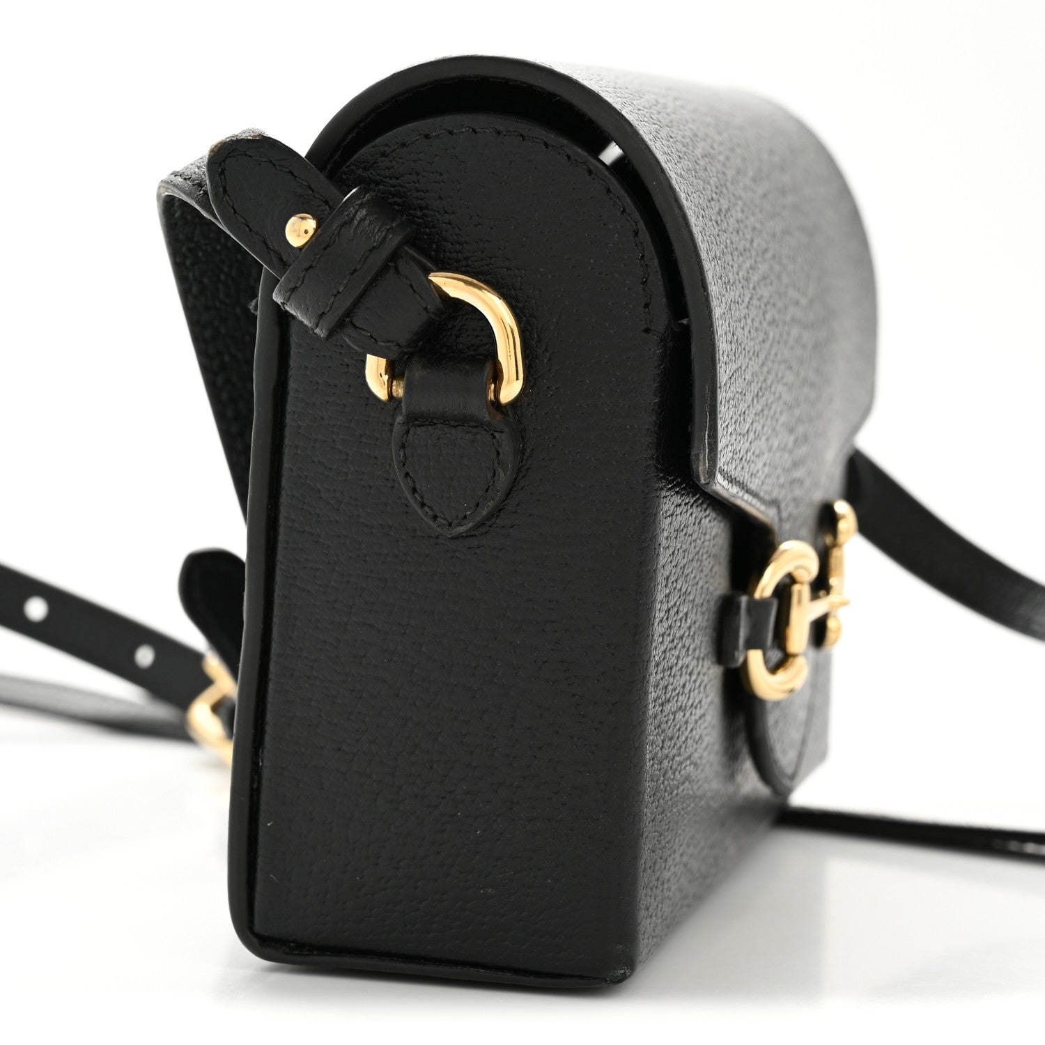 Gucci Calfskin Horsebit 1955 Shoulder Bag Black 16 of 17