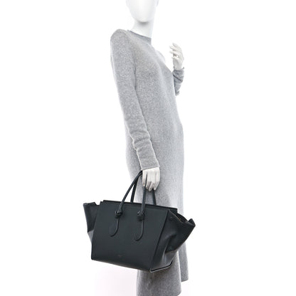 Celine Grained Calfskin Small Tie Knot Tote Anthracite 2 of 15