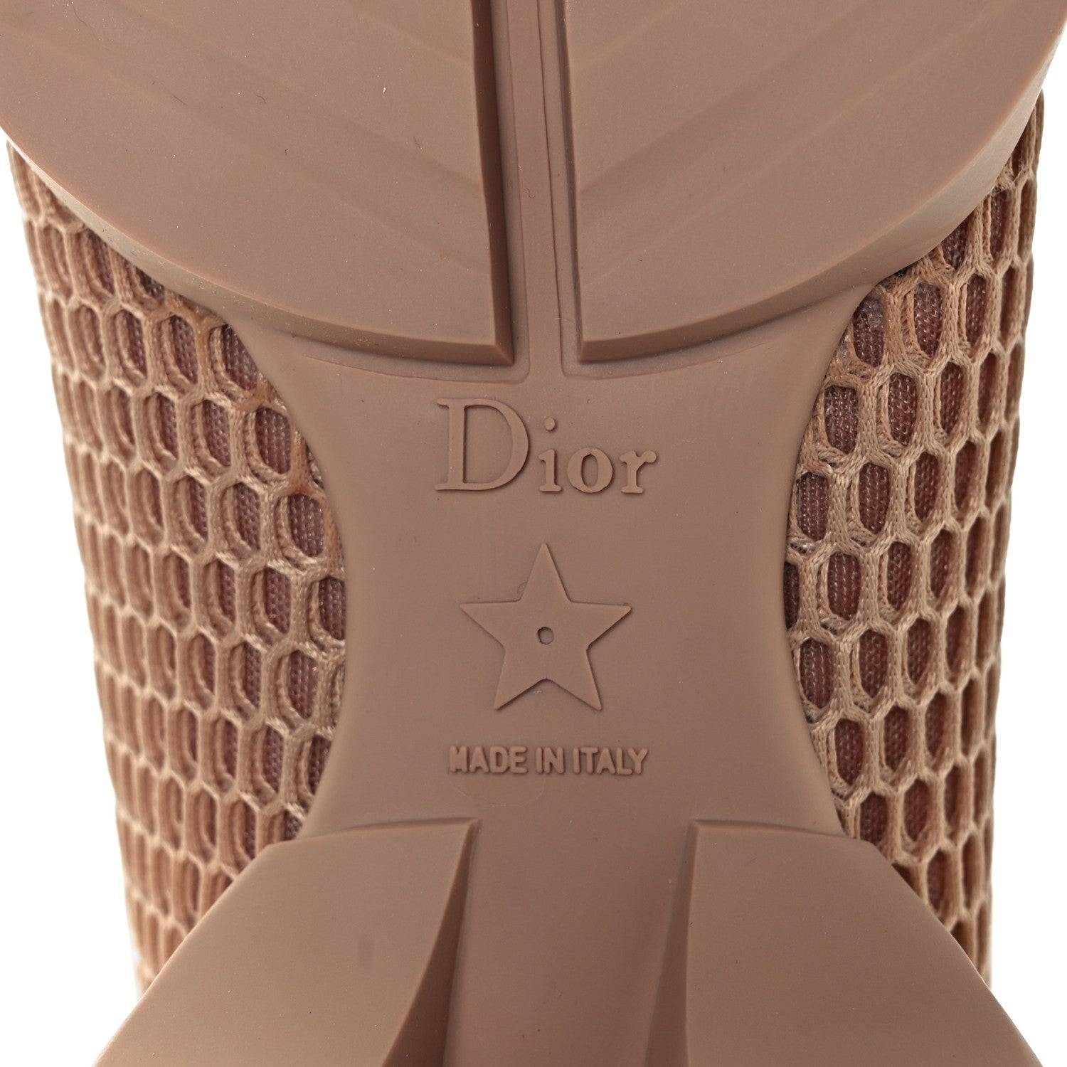 Christian Dior Resille Calfskin D-Connect Sneakers 39 Nude 13 of 20