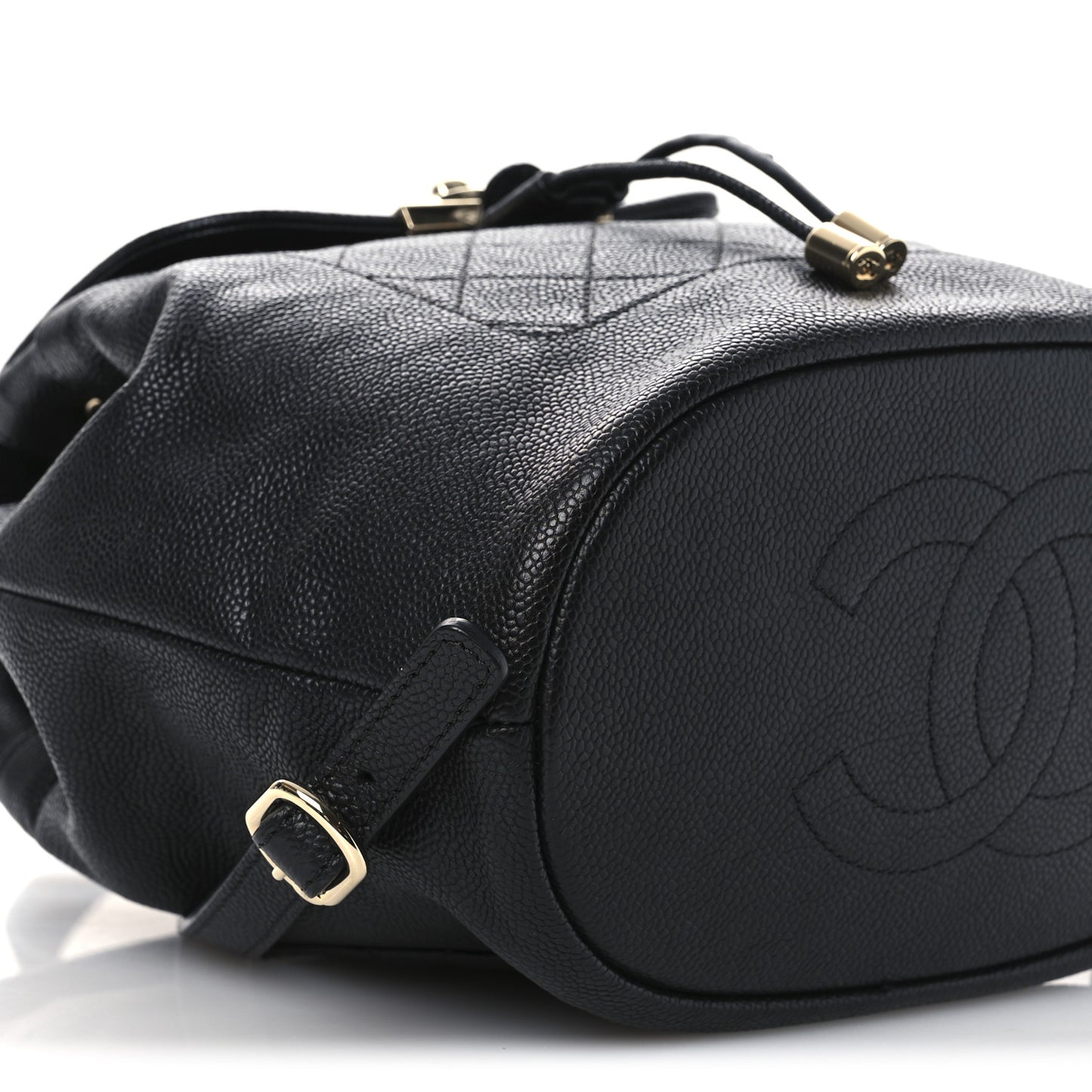 Caviar Quilted Backpack Black