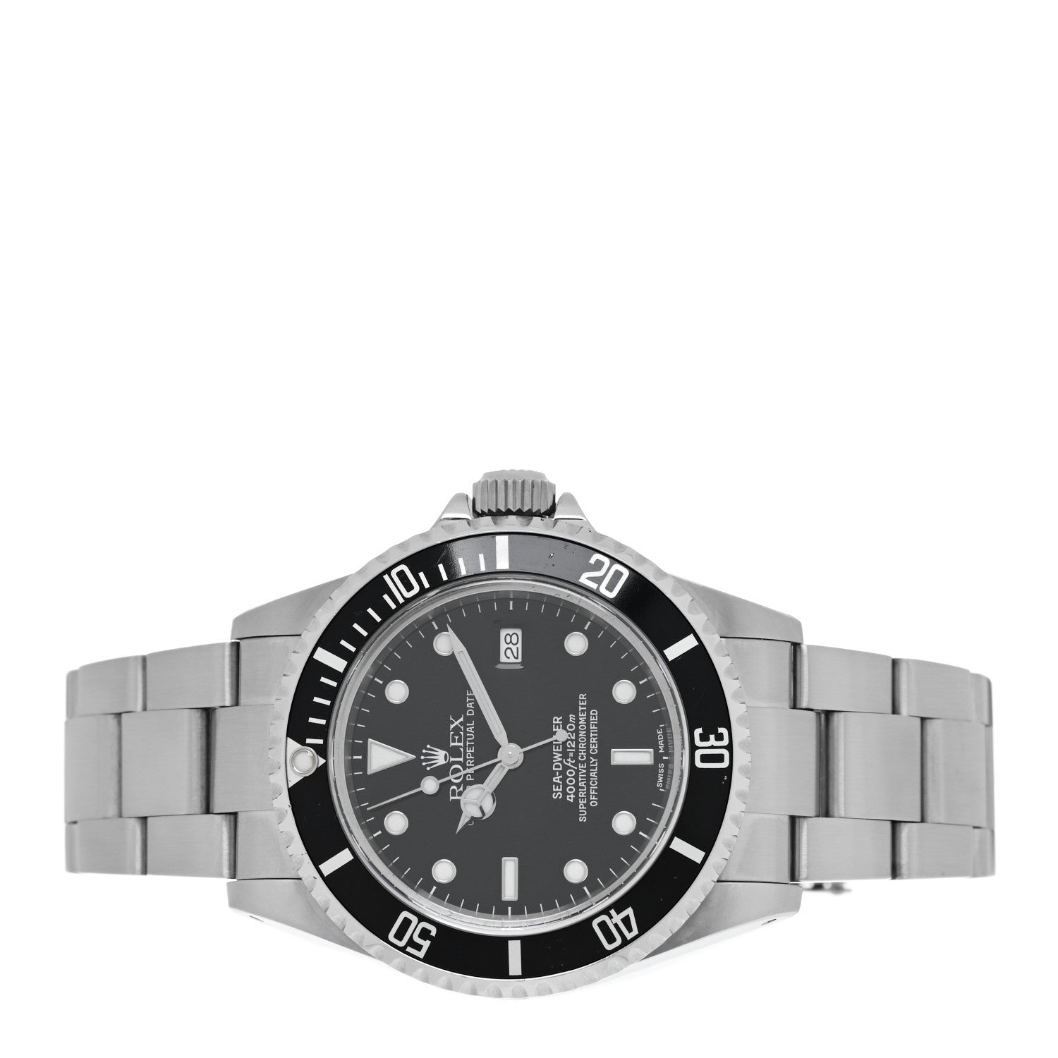 Rolex Stainless Steel 40mm Sea-Dweller Oyster Perpetual Watch Black 16600 2 of 3