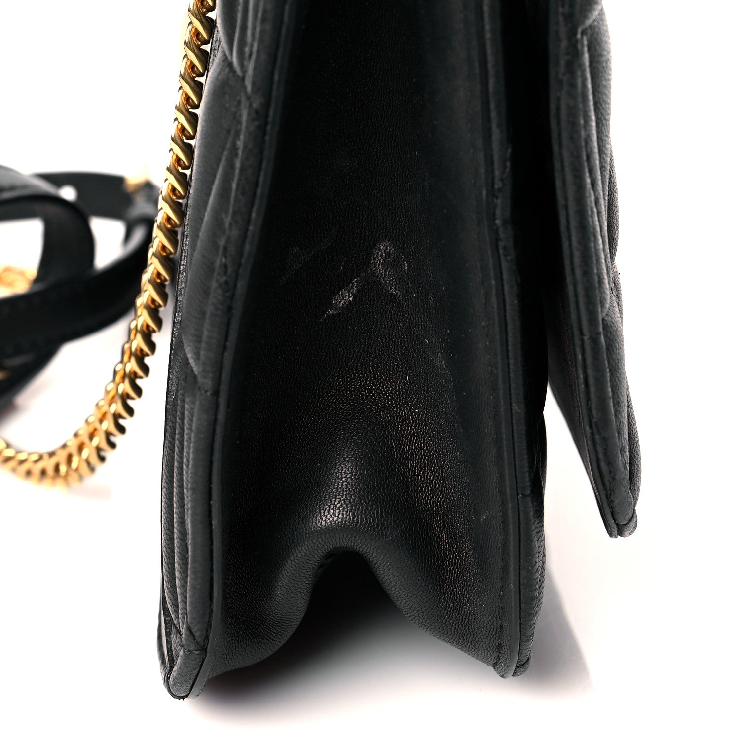 Versace Nappa Quilted Virtus Top Handle Shoulder Bag Black 21 of 21