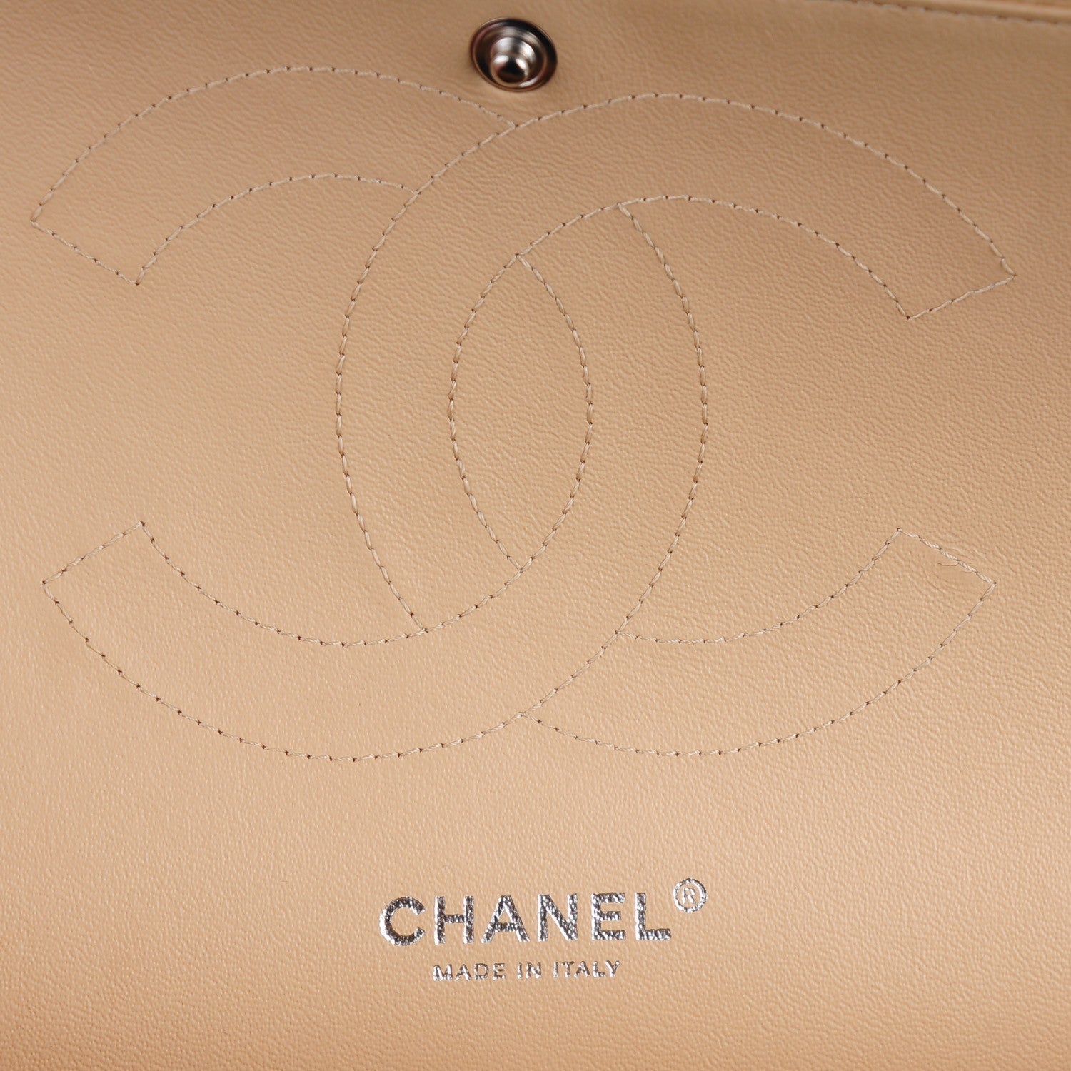 Chanel Caviar Quilted Jumbo Double Flap Beige Clair 7 of 8