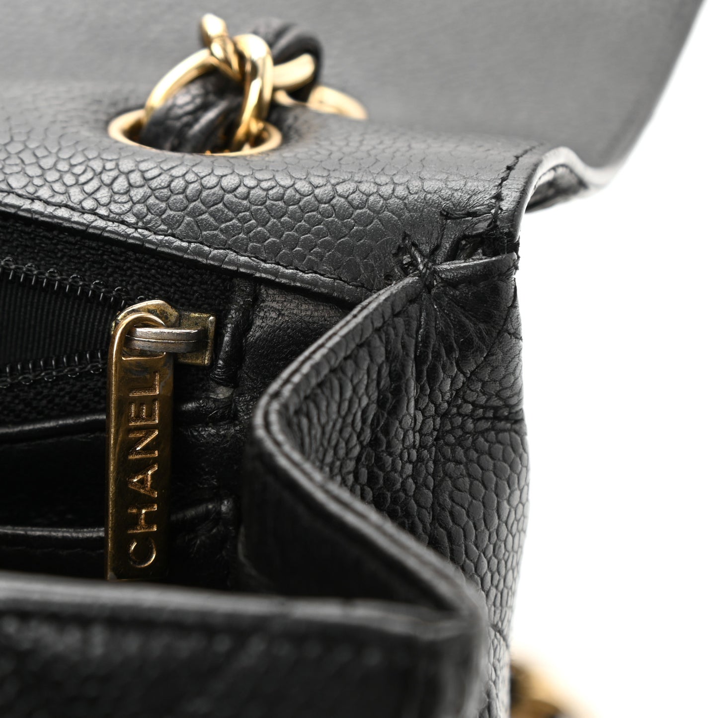 Caviar Quilted Maxi Single Flap Black