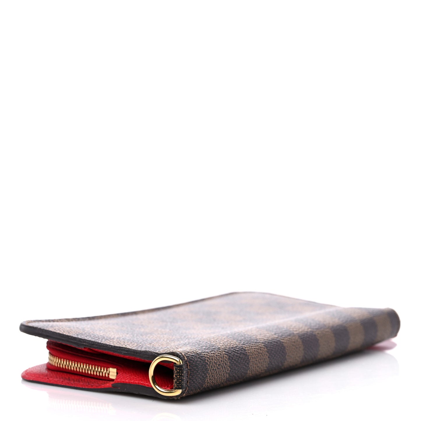 Damier Ebene Insolite Wallet Rouge