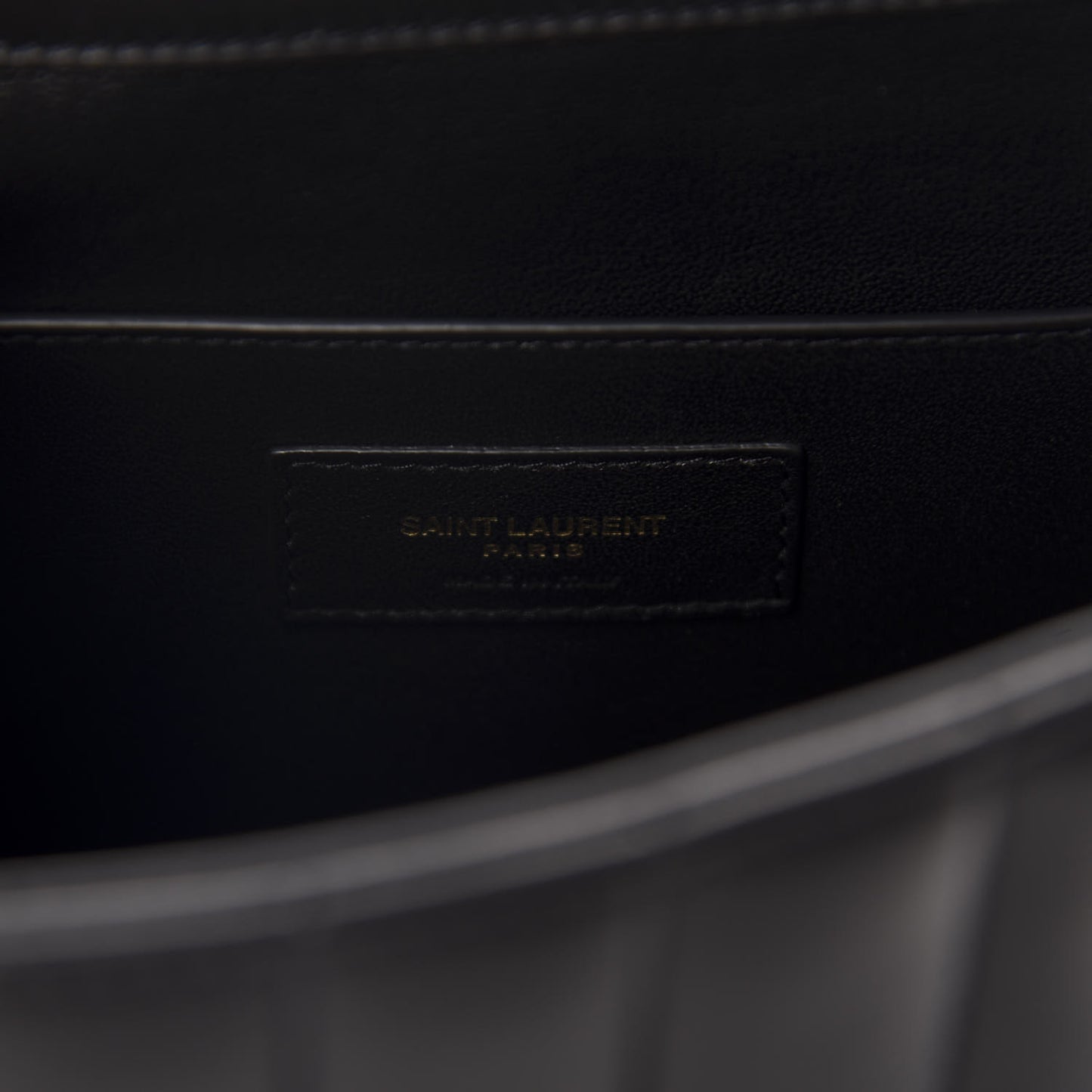 Lambskin Matelasse Monogram Large Vicky Chain Bag Black