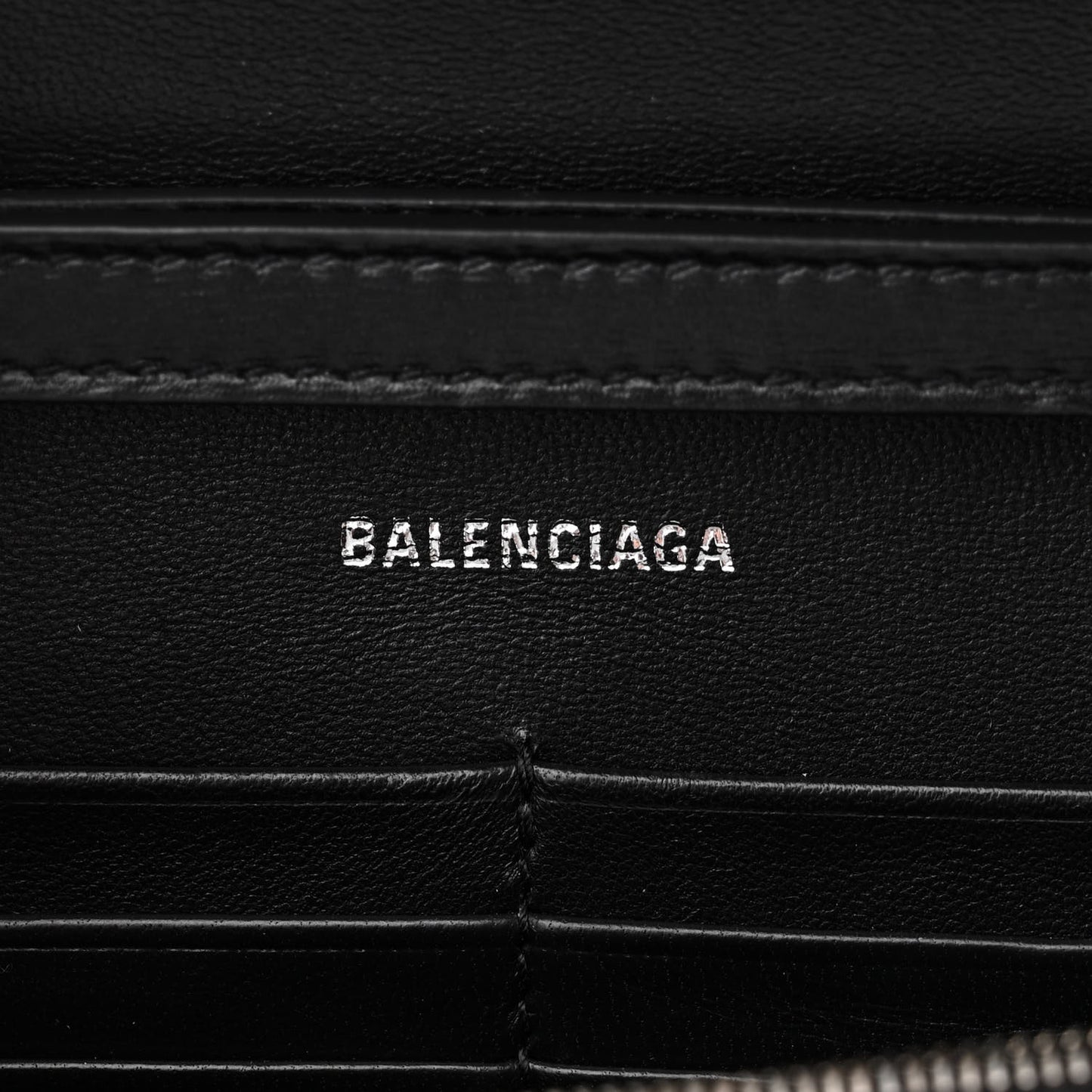 Calfskin Strass Monochrome Hourglass Chain Bag Black