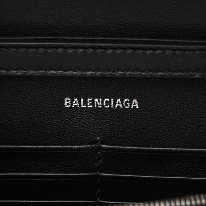 Balenciaga Calfskin Strass Monochrome Hourglass Chain Bag Black 6 of 9