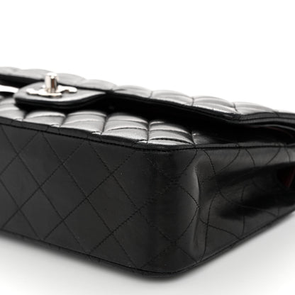 Chanel Lambskin Quilted Medium Double Flap Black 10 of 11