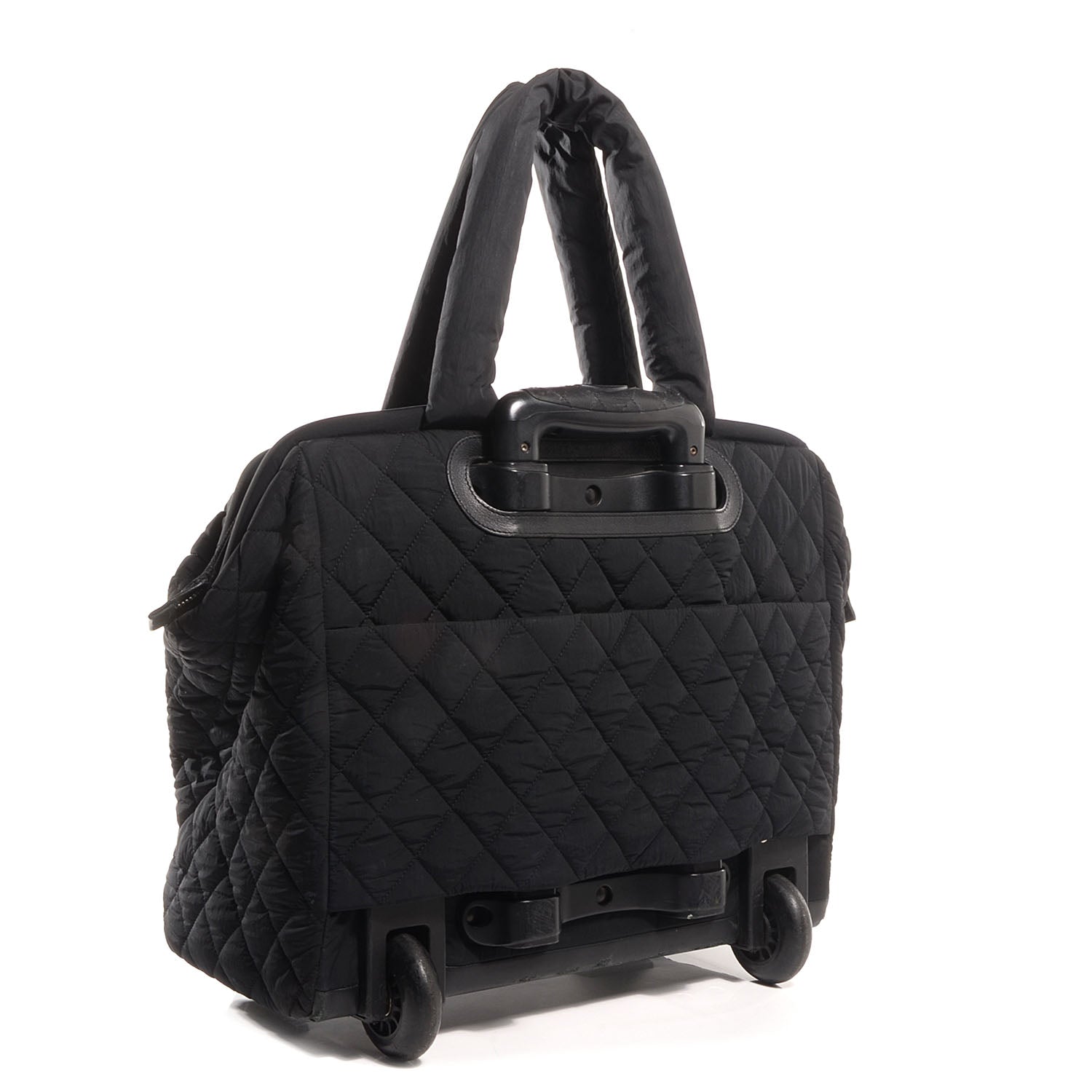 Chanel Nylon Quilted Coco Cocoon Trolley Black 3 of 7