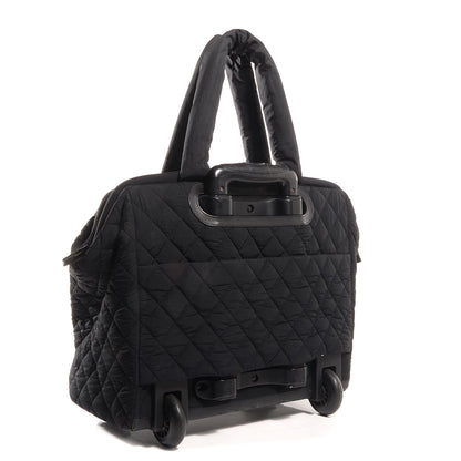 Chanel Nylon Quilted Coco Cocoon Trolley Black 3 of 7