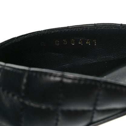 Chanel Patent Lambskin Quilted Cap Toe Ballerina Flats 39 Black 8 of 9