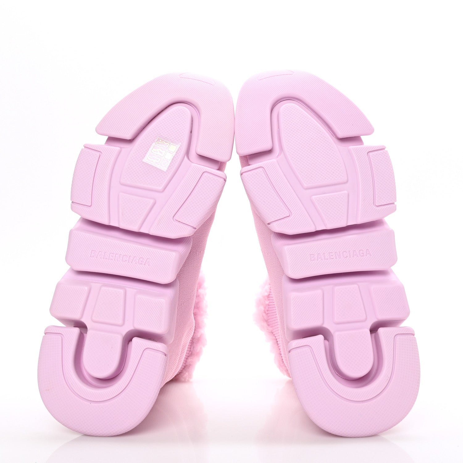 Balenciaga Technical 3D Recycled Knit Fake Fur Womens Speed 2.0 Sneakers 40 Monocolor Soft Pink 5 of 7