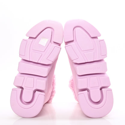 Balenciaga Technical 3D Recycled Knit Fake Fur Womens Speed 2.0 Sneakers 40 Monocolor Soft Pink 5 of 7
