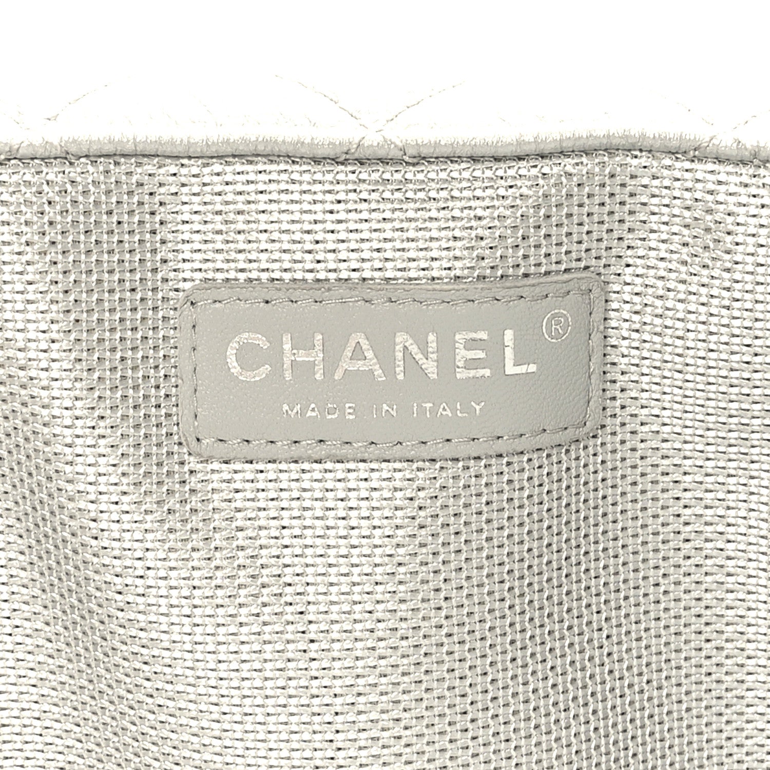 Chanel Metallic Calfskin Quilted Small XXL Travel Flap Bag Silver 6 of 9
