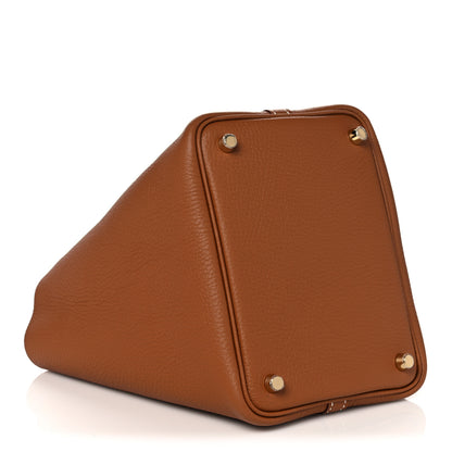 Hermes Taurillon Clemence Picotin Lock 18 PM Gold 4 of 10
