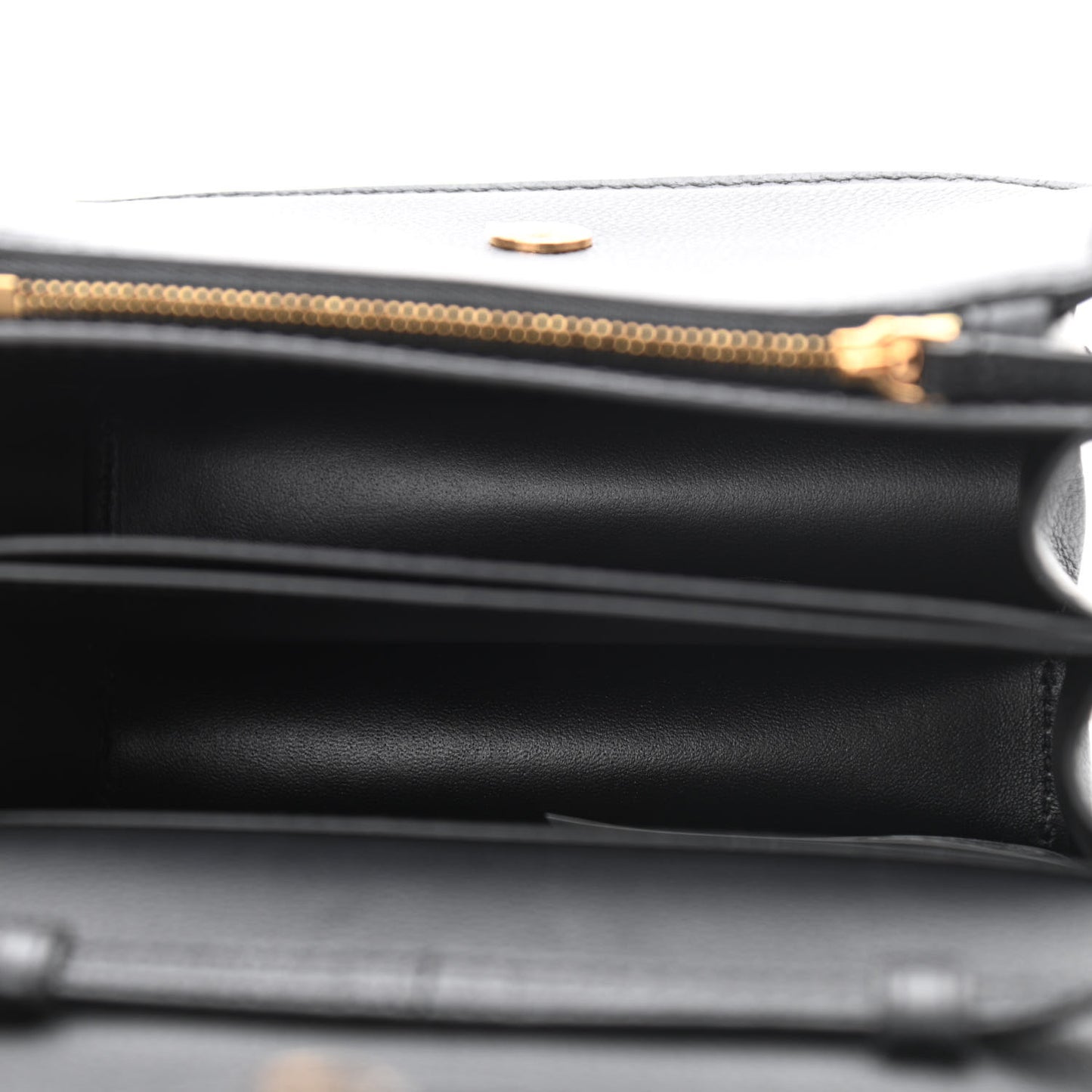 Grained Calfskin La Medusa Shoulder Bag Black
