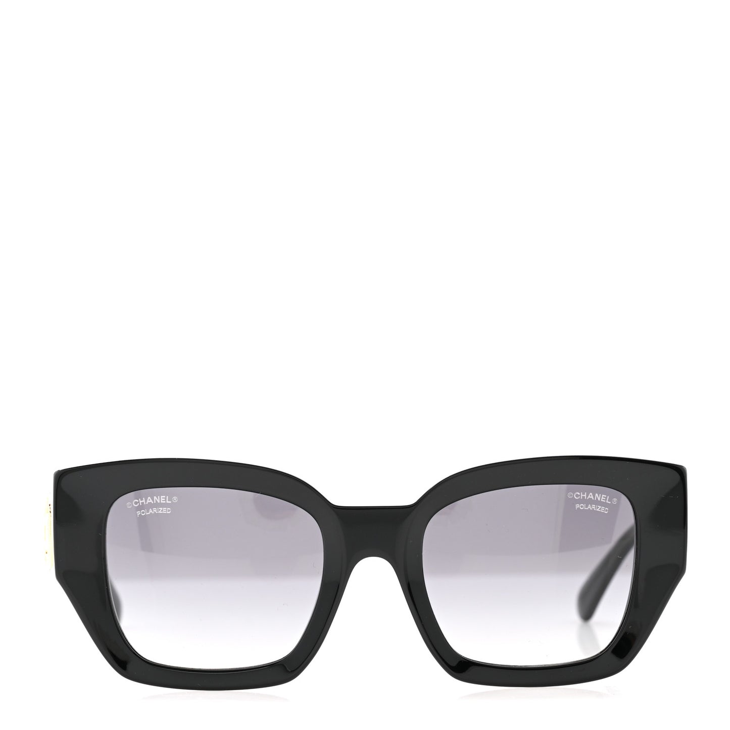 Acetate Polarized Square Sunglasses 5506 Black