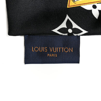 Louis Vuitton Silk Monogram Confidential Bandeau Black 3 of 5
