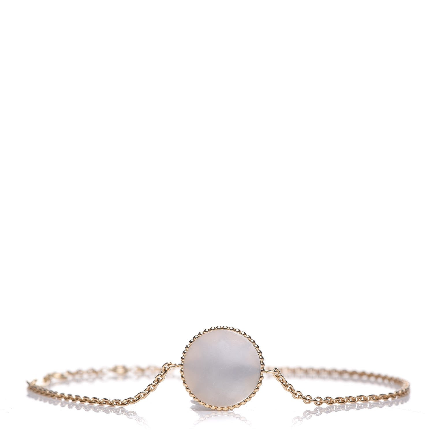 Christian Dior 18K Yellow Gold Diamond Mother of Pearl Rose Des Vents Bracelet 3 of 16