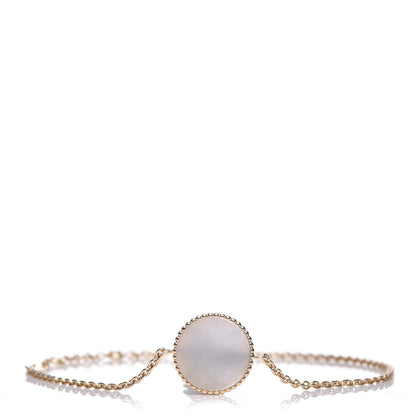 Christian Dior 18K Yellow Gold Diamond Mother of Pearl Rose Des Vents Bracelet 3 of 16