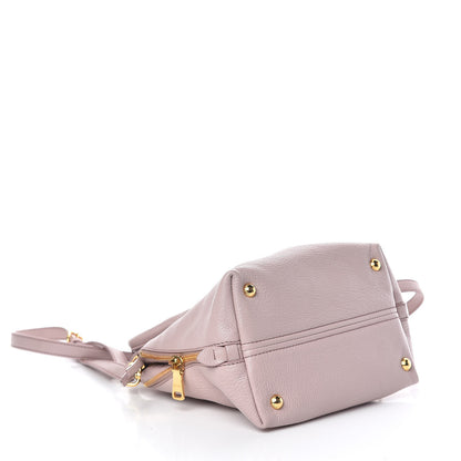 Miu Miu Goatskin Madras Top Handle Tote Mughetto 4 of 13