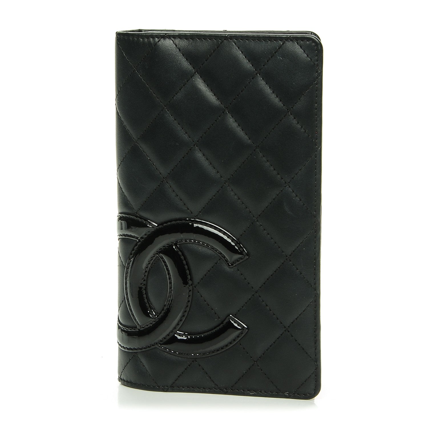 Chanel Calfskin Quilted Cambon Yen Wallet Black 1 of 8