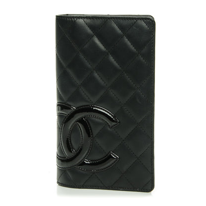 Chanel Calfskin Quilted Cambon Yen Wallet Black 1 of 8