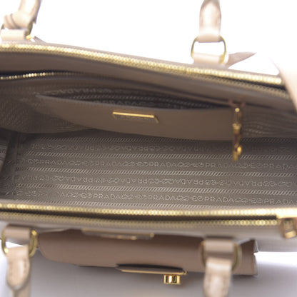 Prada Saffiano Lux Galleria Front Pocket Tote Cammeo Caramel 5 of 10