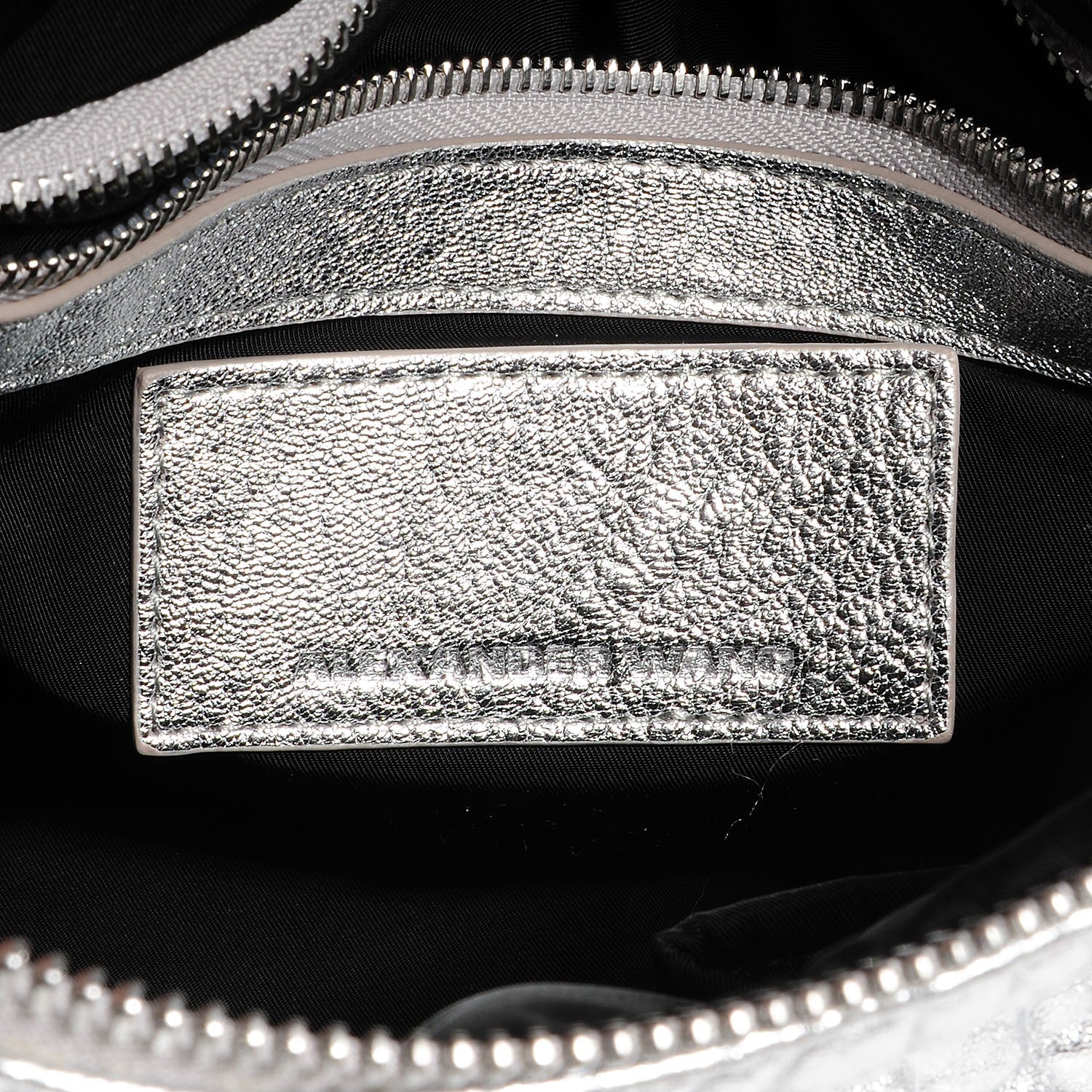 Alexander Wang Pebbled Lambskin Rocco Metallic Rhodium 6 of 7