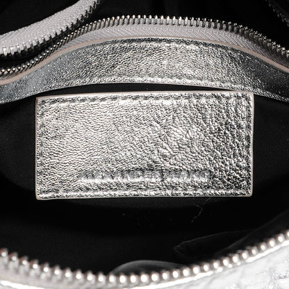 Alexander Wang Pebbled Lambskin Rocco Metallic Rhodium 6 of 7