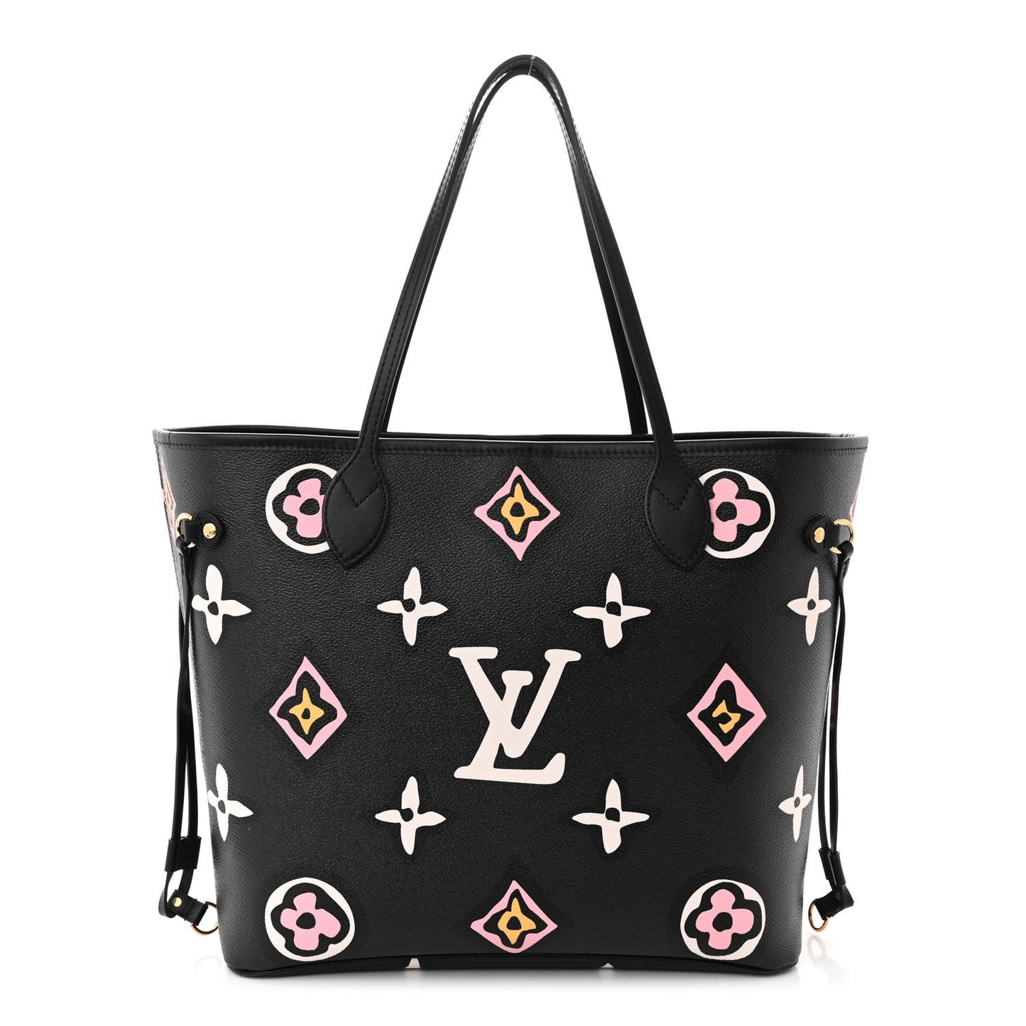 Monogram Giant Wild at Heart Neverfull MM Black