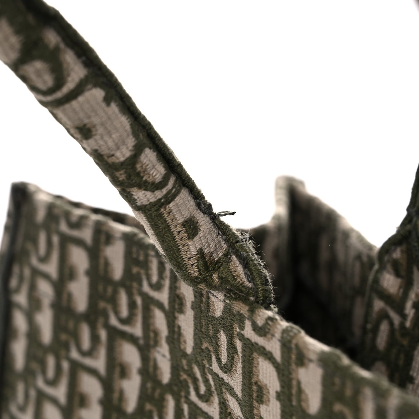 Oblique Large Book Tote Vert Multicolor