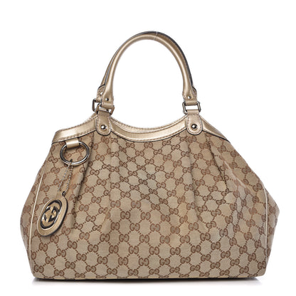 Gucci Monogram Medium Sukey Tote Champagne 1 of 15