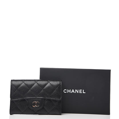 Chanel Caviar Quilted Flap Card Holder Black 8 of 8
