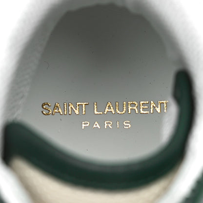 Saint Laurent Calfskin Mid Top Sneakers 37 Green 9 of 15