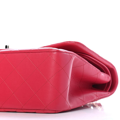 Chanel Lambskin Quilted Jumbo Double Flap Red 9 of 9