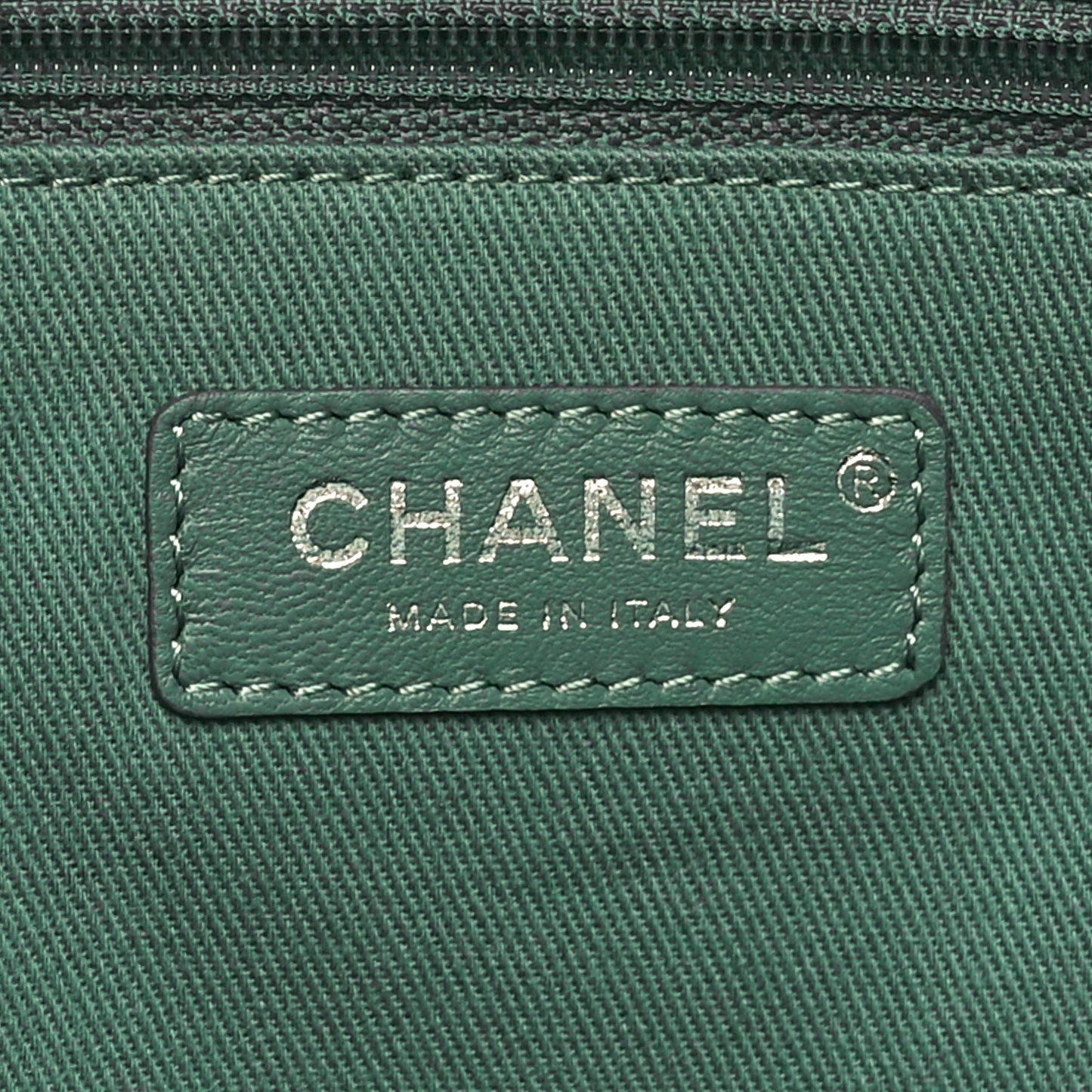 Straw Lurex Small Deauville Tote Light Green