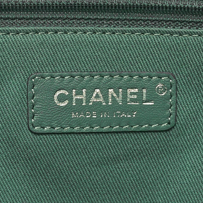 Chanel Straw Lurex Small Deauville Tote Light Green 6 of 10