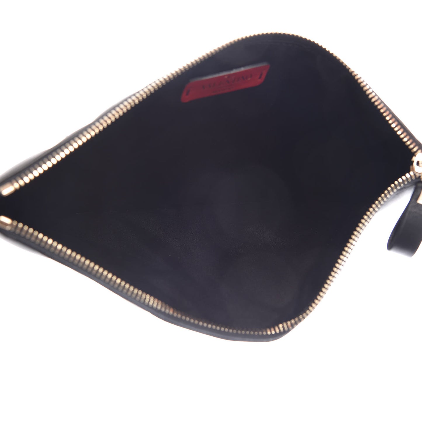 Nappa Candystud Zip Pouch Black