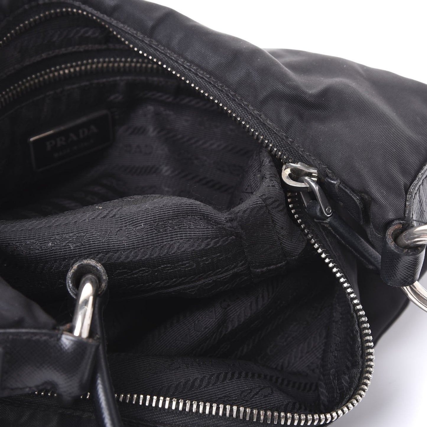 Tessuto Nylon Sport Shoulder Bag Black