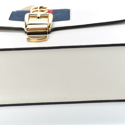 Gucci Calfskin Small Sylvie Shoulder Bag Off White 12 of 14