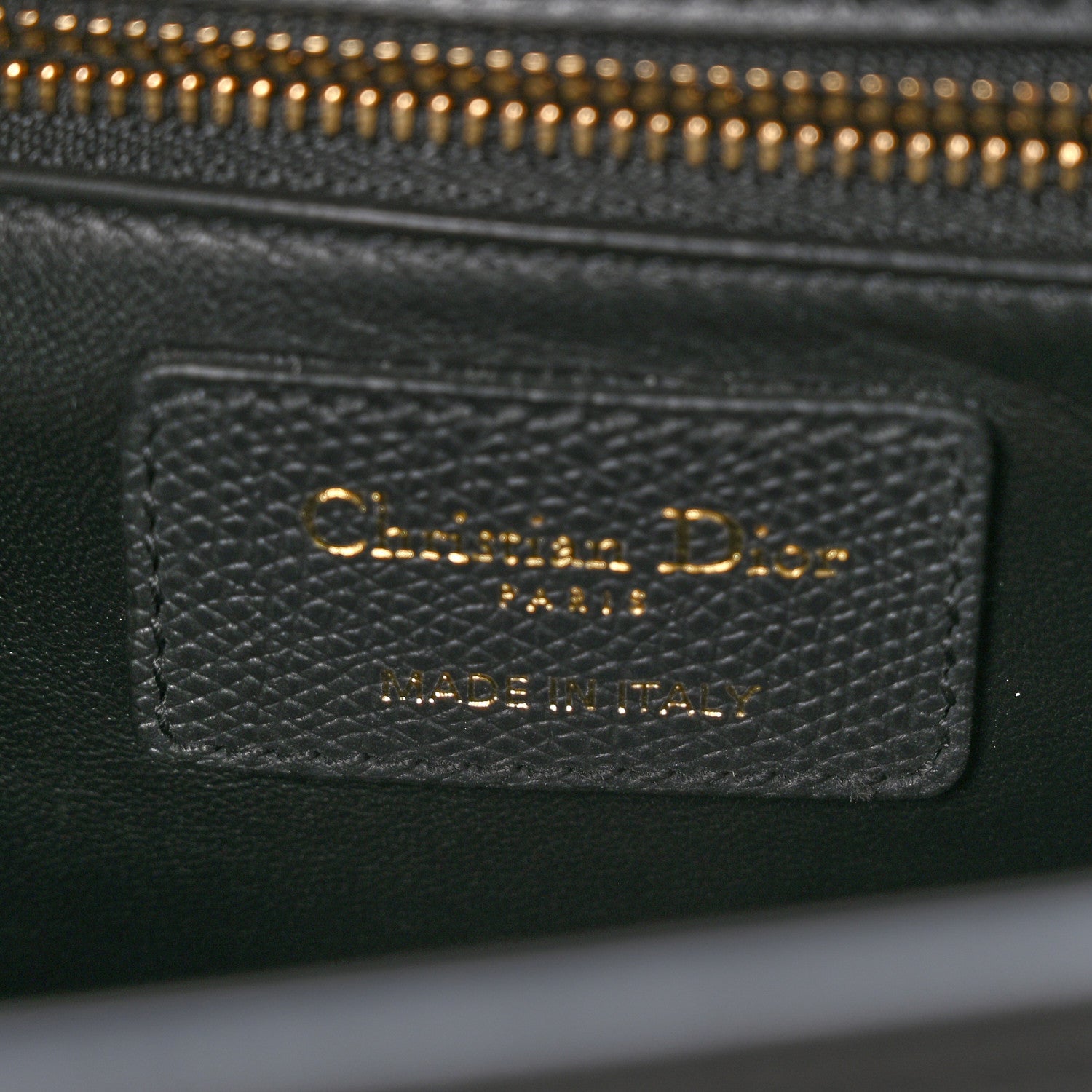 Christian Dior Grained Calfskin Embossed 30 Montaigne Chain Flap Bag Black 6 of 9