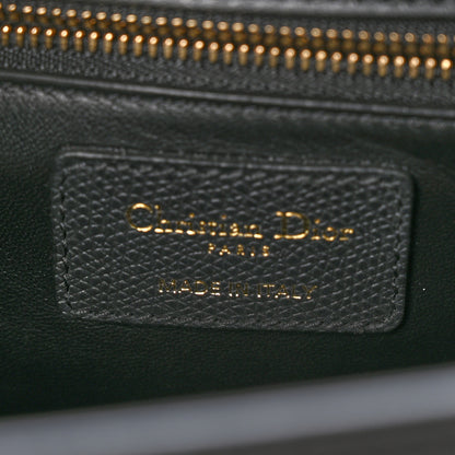 Christian Dior Grained Calfskin Embossed 30 Montaigne Chain Flap Bag Black 6 of 9