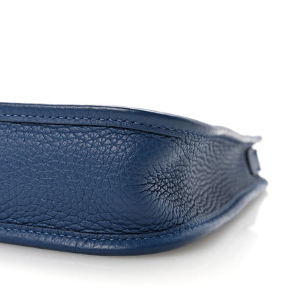 Hermes Taurillon Clemence Evelyne TPM Bleu Tie 9 of 10